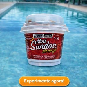 imagem do produto Sorvete mine sundae de morango 