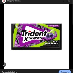 imagem do produto Trident x senses acid blueberry 