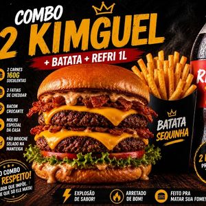 imagem do produto 2 KIMGUEL + BATATA + REFRI 1L