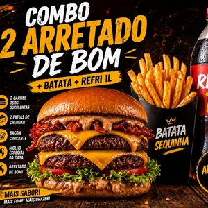 imagem do produto 2 ARRETADO DE BOM + BATATA + REFRI 1L