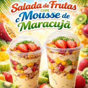 imagem do produto Salada de frutas com mousse de maracujá 