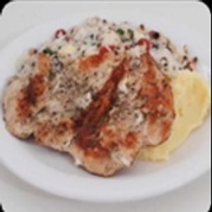imagem do produto Frango na chapa com baião e purê