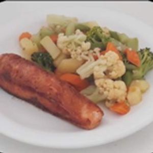 imagem do produto Salmão com legumes ao vapor