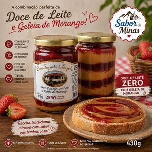 imagem do produto Doce de Leite com Geleia de Morango Zero Açúcar 