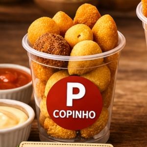 imagem do produto COPO tamanho 'P /aproximadamente 12 salgadinho mais Um FINI de 'BRINDE' 