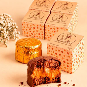 imagem do produto Combo 5 Pães de Mel recheados com doce de leite caseiro (5 unidades)