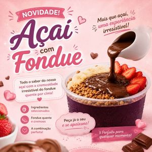 imagem do produto Açaí com fondue Brownie
