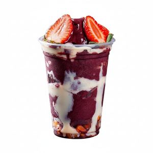 imagem do produto Açaí com morango, leite ninho e leite condensado 500ml