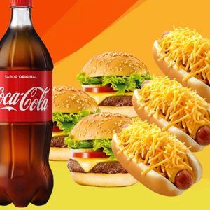 imagem do produto 3kikão+1coca de 2Lt+3pastel