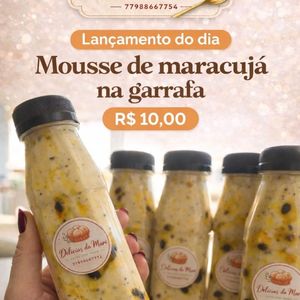 imagem do produto Mousse de maracujá na garrafa 200ml 