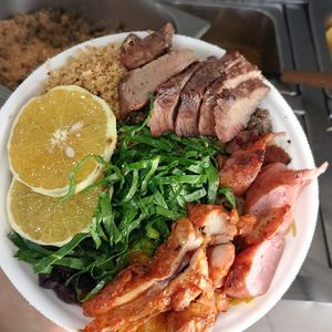 imagem do produto Marmitex com feijoada, 3 tipos de carne churrasco 