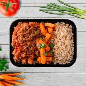 imagem do produto Arroz integral, patinho moído, cenoura