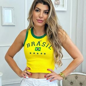 imagem do produto Cropped BRASIL Amarelo
