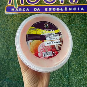 imagem do produto POTE SORVETE NINHO COM MORANGO 1L