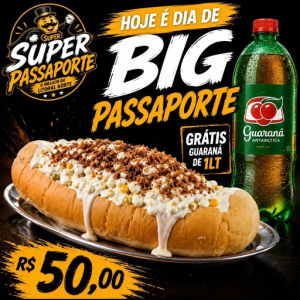 imagem do produto Big Passaporte + Refrigerante de 1lt