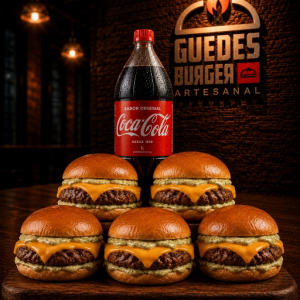 imagem do produto 5 hambúrgueres + coca 1L