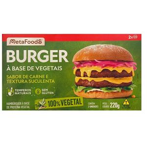 imagem do produto Hamburguer Metafoods caixa 220g (2 unidades)