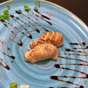 imagem do produto Niguiri Salmão Flambado
