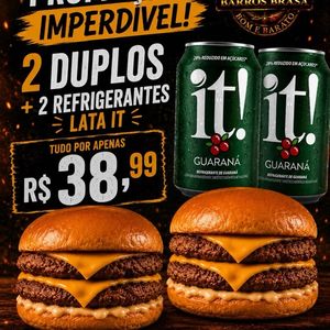 imagem do produto 2 Duplos + 2 Refrigerantes Lata IT