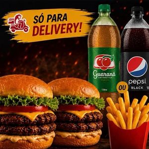 imagem do produto 2 BB DUPLO + Refrigerante 1L + Batata