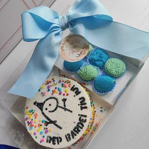 imagem do produto Kit bento cake festa azul 