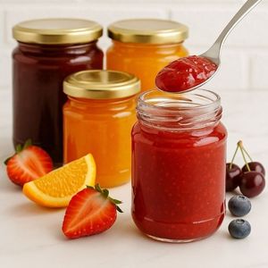 imagem do produto Vidro 150ml compota caseira de frutas vermelhas ou morango 