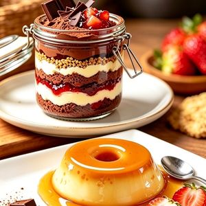 imagem do produto Combo premium Brigadeiro, Mousse de Leite Ninho e Pudim Gourmet