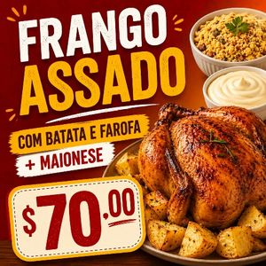 imagem do produto Frango assado inteiro + maionese de legumes 