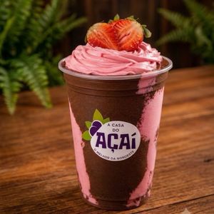 imagem do produto Copo sensação 550ml/ creme de avelã + creme de morango 🍓