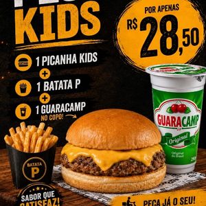 imagem do produto COMBO KIDS 1 PICANHA KIDS + 1 BATATA P + 1 GUARAVITA