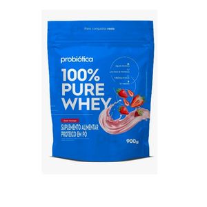 imagem do produto 100% PURE WHEY REFIL MORANGO PROBIOTICA