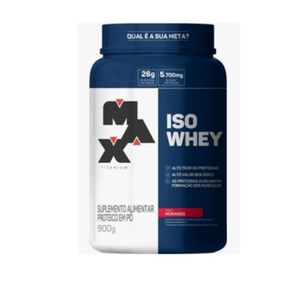 imagem do produto ISO WHEY POTE MORANGO MAX TITANIUM