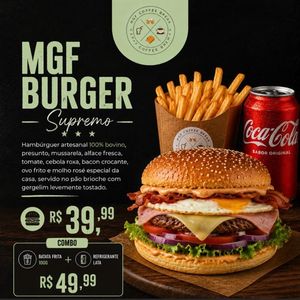 imagem do produto Combo MGF burguer supremo