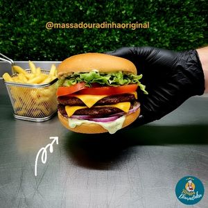 imagem do produto Hambúrguer duplo blend +Batata frita