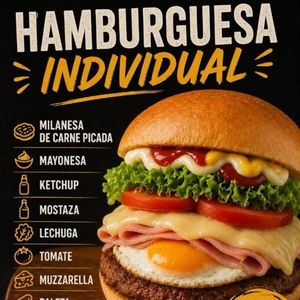 imagem do produto Hamburguesa individual 