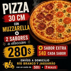 imagem do produto Pizza con sabor y muzzarella 30 cm 