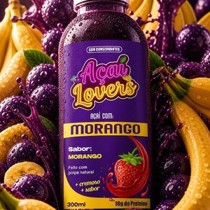 imagem do produto Açaí com Calda de Morango 