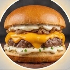 imagem do produto (Capuan) Pão brioche macio com blend de maminha 120g, cheddar derretido, e maionese caseira cremosa. SALADA É OPCIONAL.