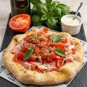 imagem do produto Pizza de peito de peru com creme de ricota.