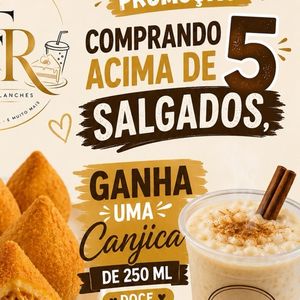 imagem do produto Comprando 5 salgado , ganha uma canjica 😍