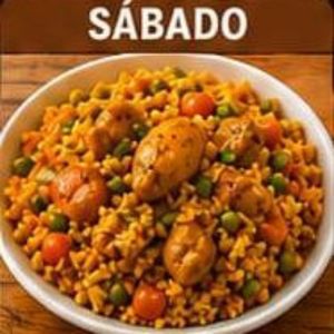 imagem do produto Galinhada com molho e macarrão