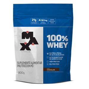 imagem do produto 100% WHEY MAX TITANIUM 900G - REFIL