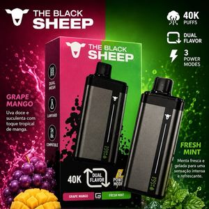 imagem do produto BLACK SHEEP 40k - GRAPE MANGO/FRESH MINT