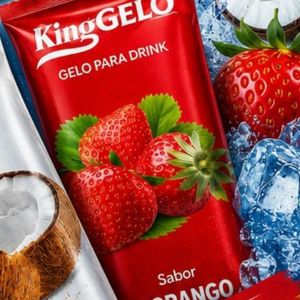 imagem do produto Gelo saborizado - morango 🍓