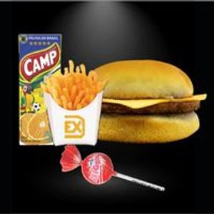 imagem do produto COMBO 21 : ALEGRIA (1 X-Burguer + 1 Batata + Pirulito + 1 Suco 200 ml)