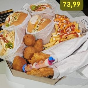 imagem do produto 4 Hambúrguer/ 2 Pastel/ 4 Bolinho/ Batata P