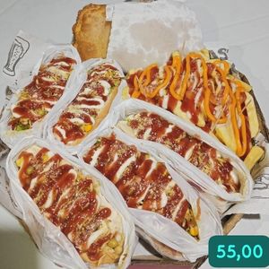 imagem do produto 1 Pastel/ 5 Hot Simples/ Batata P