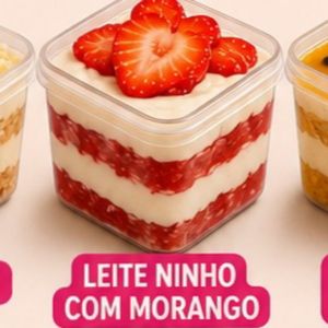 imagem do produto Bolo de pote LEITE NINHO COM MORANGO
