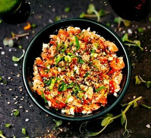 imagem do produto Mega Temaki Aberto no Bowl (Foco em Salmão - 450g)