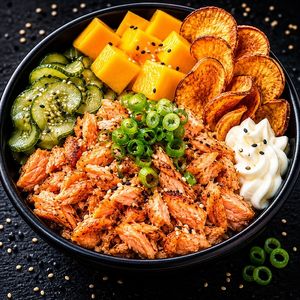 imagem do produto Poke Matsuri (Salmão Grelhado Cremoso)